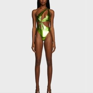 Green/metalli Monokini